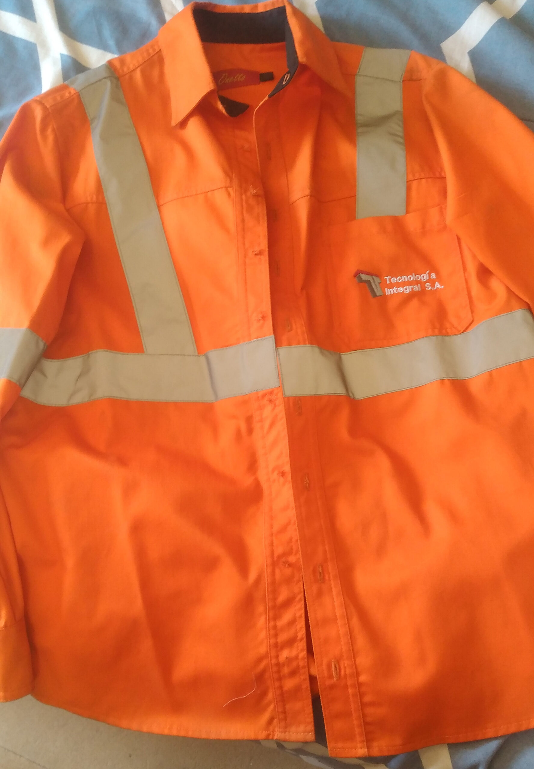 Camisa de seguridad Naranja 1